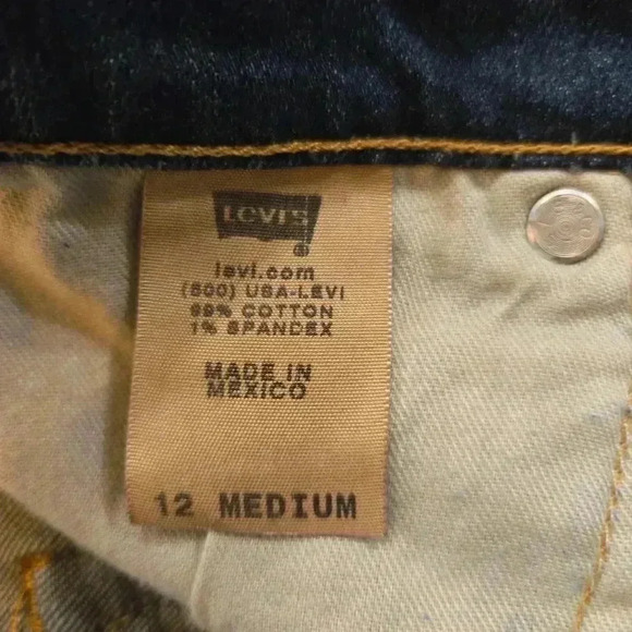 Levi Strauss & Co 515 Womens Stretch Bootcut Jeans Blue Size 12 Medium - Picture 6 of 11